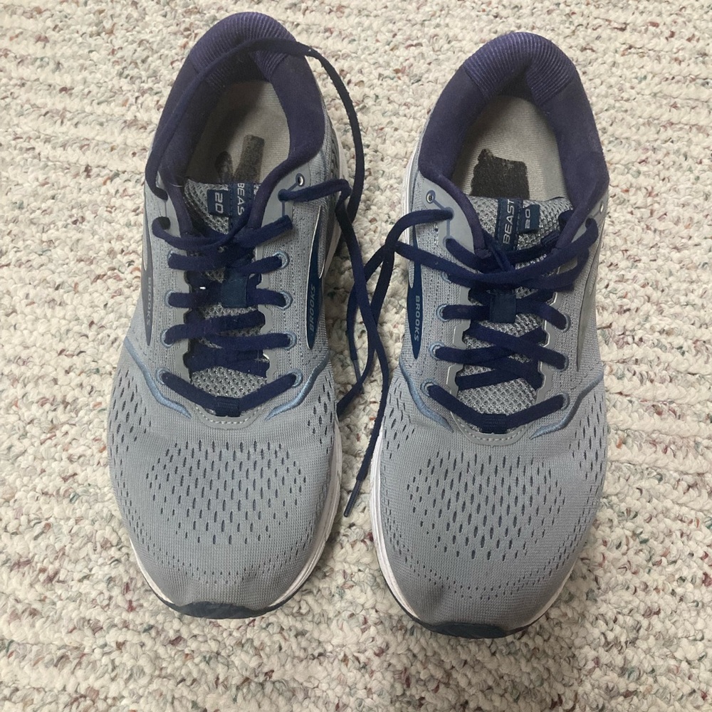 Brooks Men’s Blue and Gray Athletic Sneakers